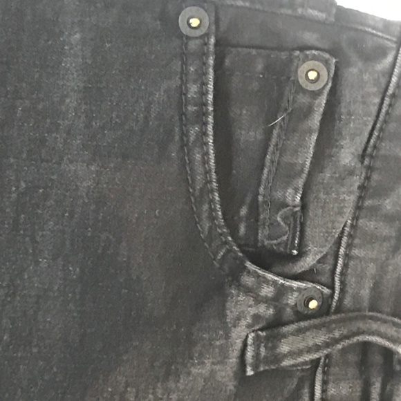 Garage high rise jean shorts size 00 black - Picture 3 of 4